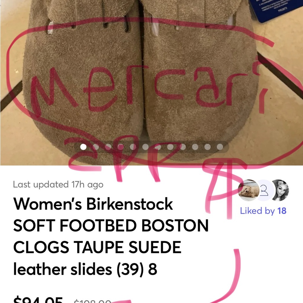 Birkenstock Brown mocka (39) size 8 Birbick Double-Strap Sandals slides NIB - Picture 9 of 13
